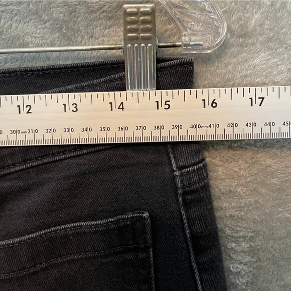 GAP Women Classic Retro 70s Ultra High Rise Flare Stretch Black Denim Jean 10* - Picture 6 of 9